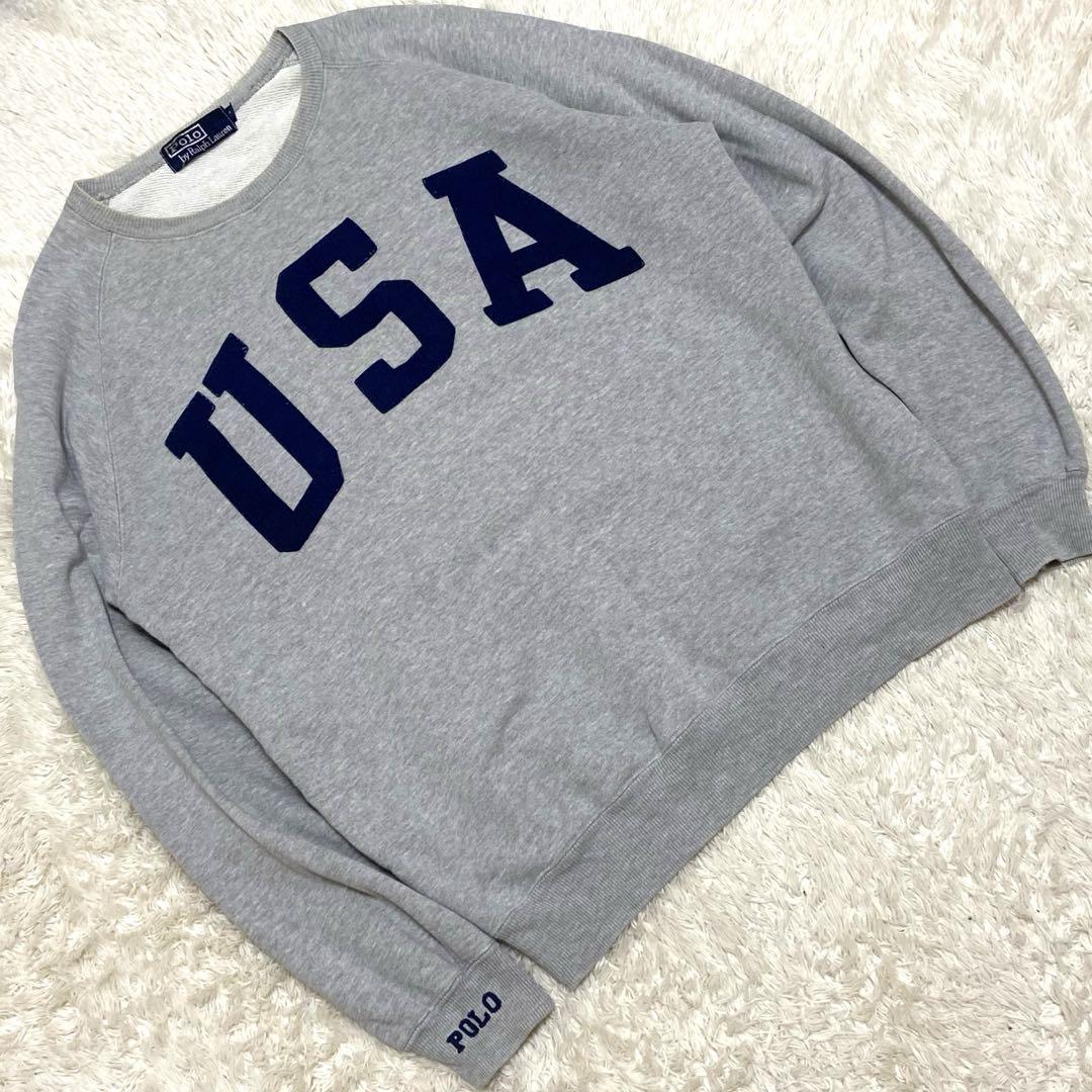 90s Polo by Ralph Lauren スウェット USA グレー M