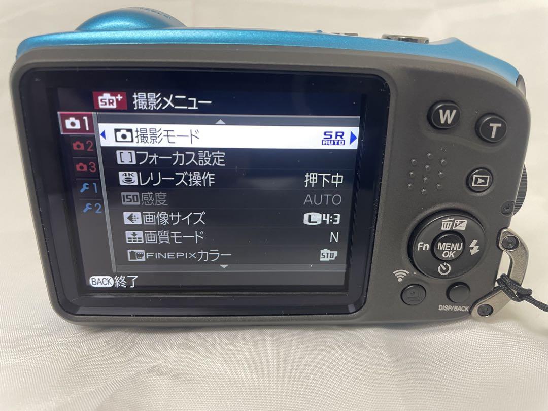 富士フィルム デジタルカメラ XP140 ブルー