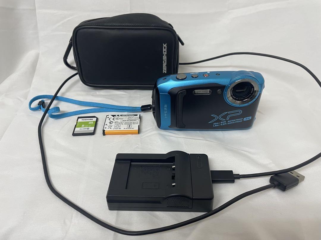 富士フィルム デジタルカメラ XP140 ブルー