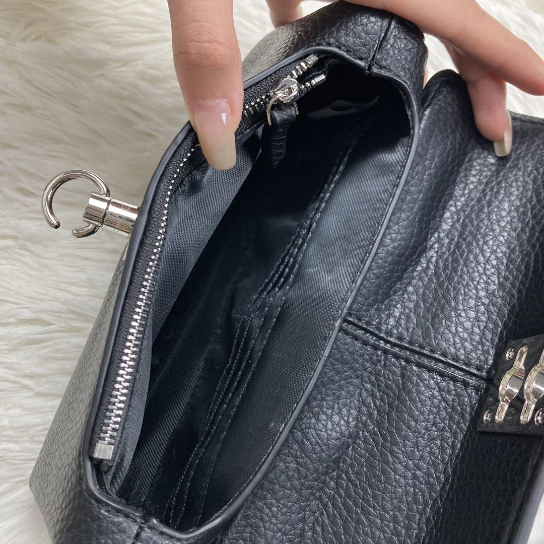 カフネ ハンドバッグ cafune ブラック 新品 スモール ショルダー