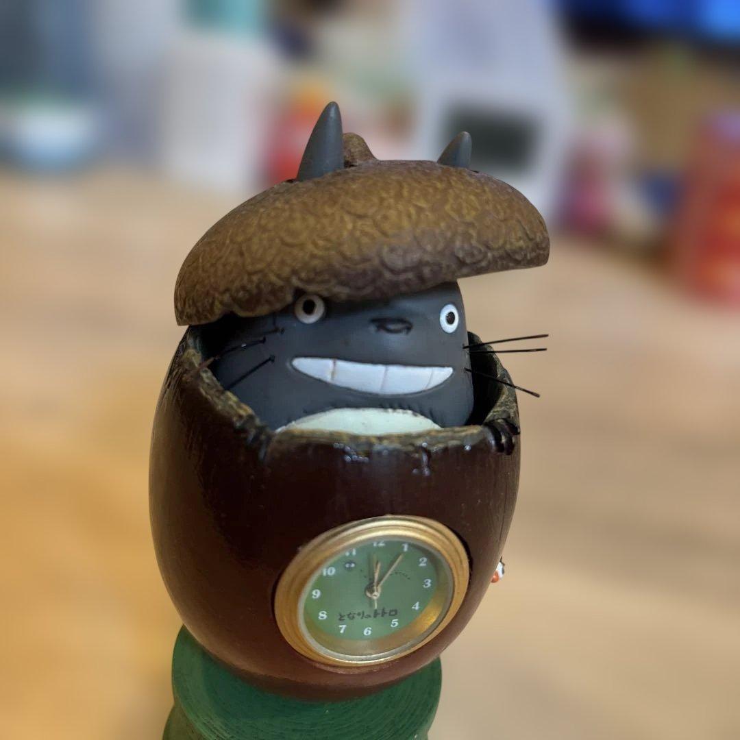 となりのトトロ どんぐりの中から ジオラマ置時計目立った傷や汚れなし YUZUMIYA_COM