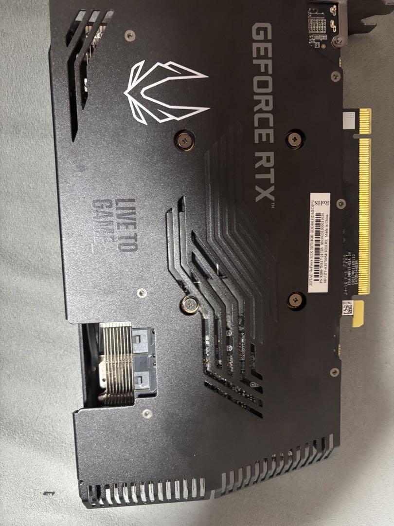 【ジャンク】ZOTAC GeForce RTX3070 グラフィックボード 専用
