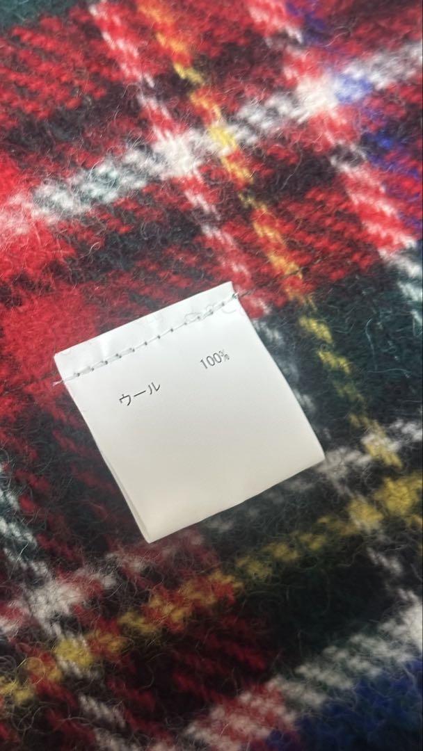 みなとのてんらんかい TWEEDMILL ウール 大判ストール チェック柄