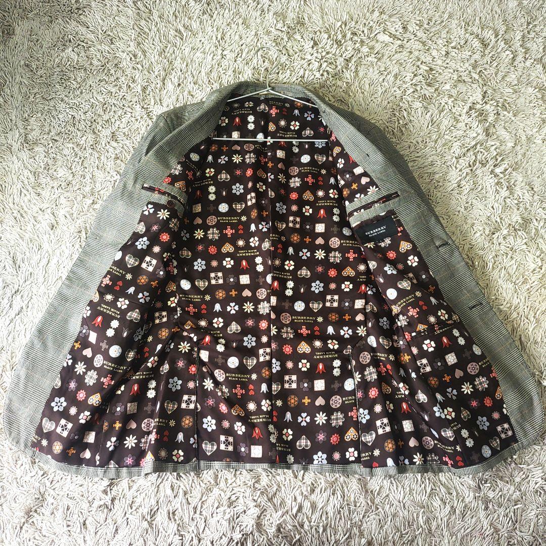 【モノグラム×千鳥柄】BURBERRY　バーバリー　テーラードジャケット　メンズ
