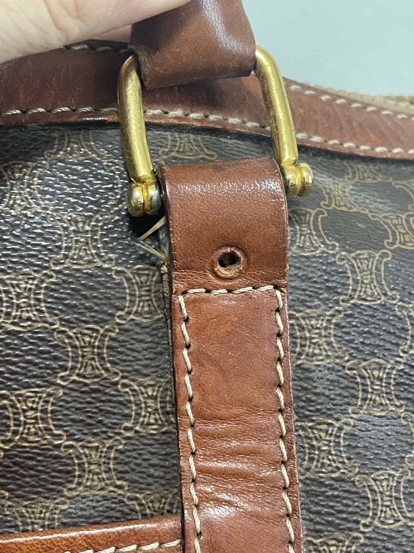 OLD CELINE オールドセリーヌ マカダムミニボストンバッグ ヴィンテージ