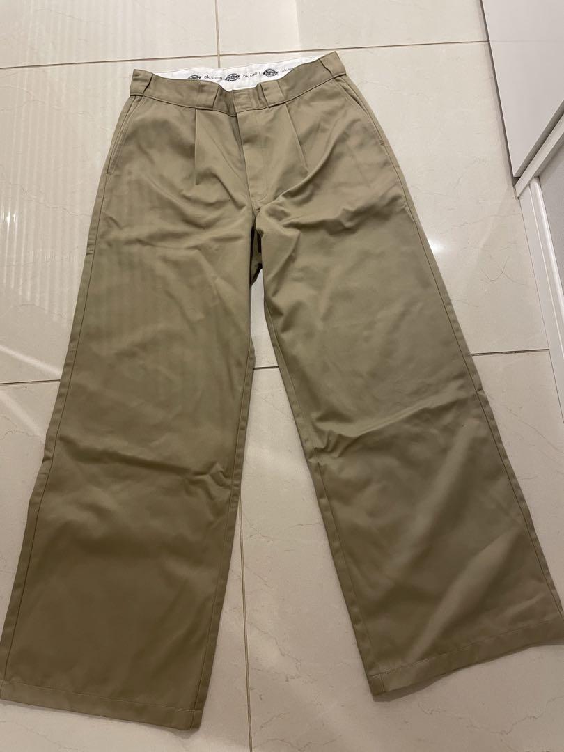 ok.soon.×dickies wide chino pants ok.soon×dickies wide chino pants (black) | ok.soon