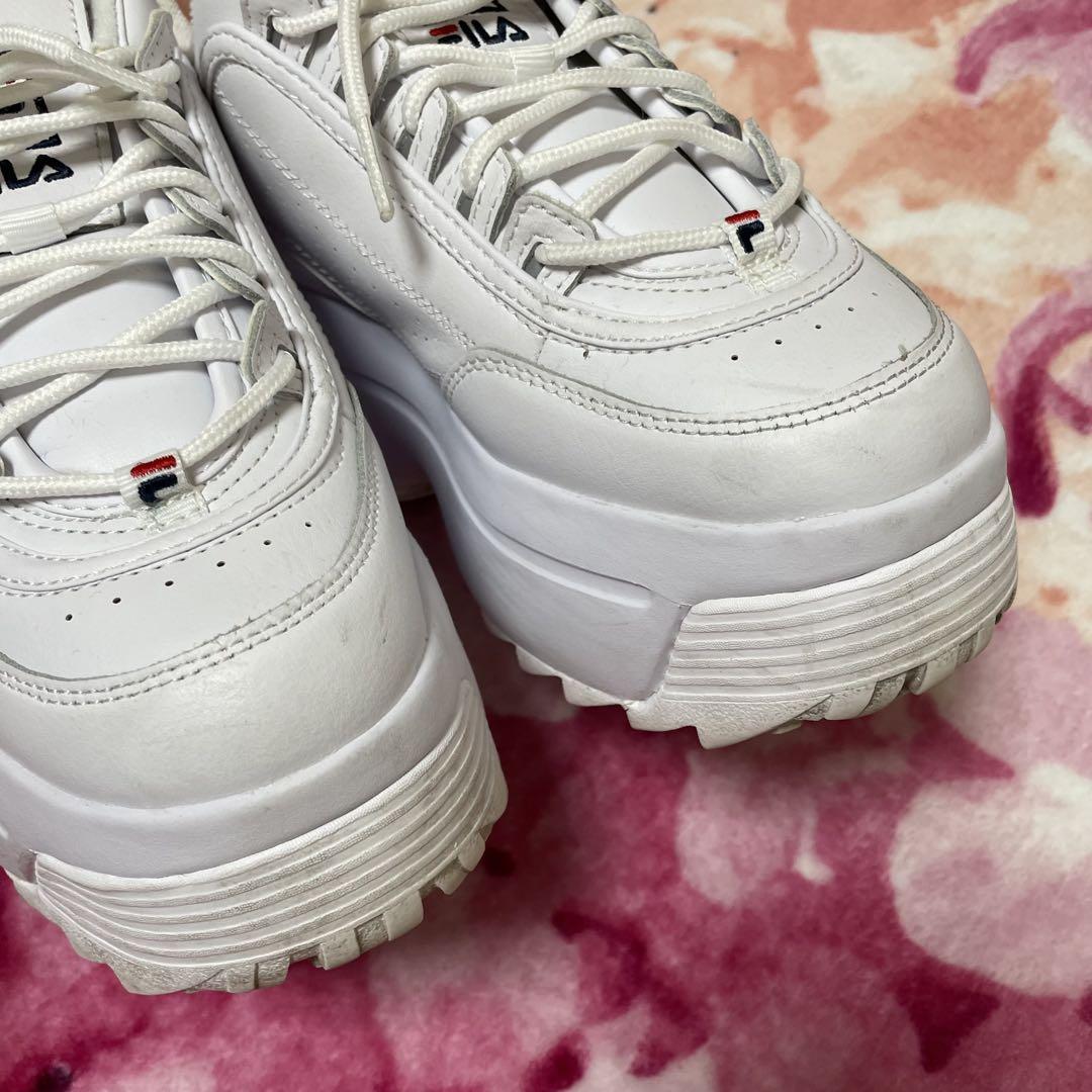 【中古】FILA 厚底スニーカー 24.5cm