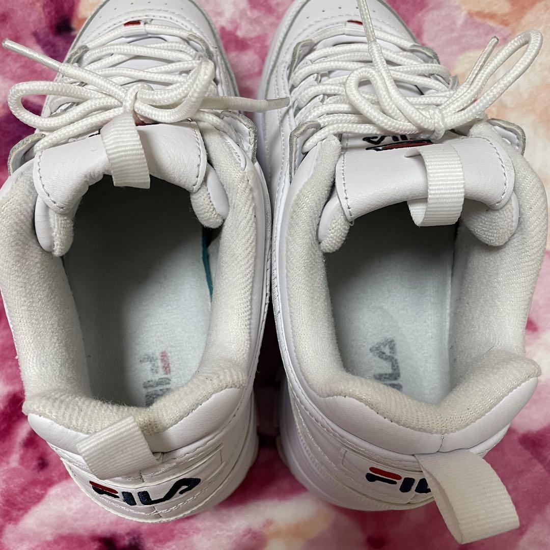【中古】FILA 厚底スニーカー 24.5cm