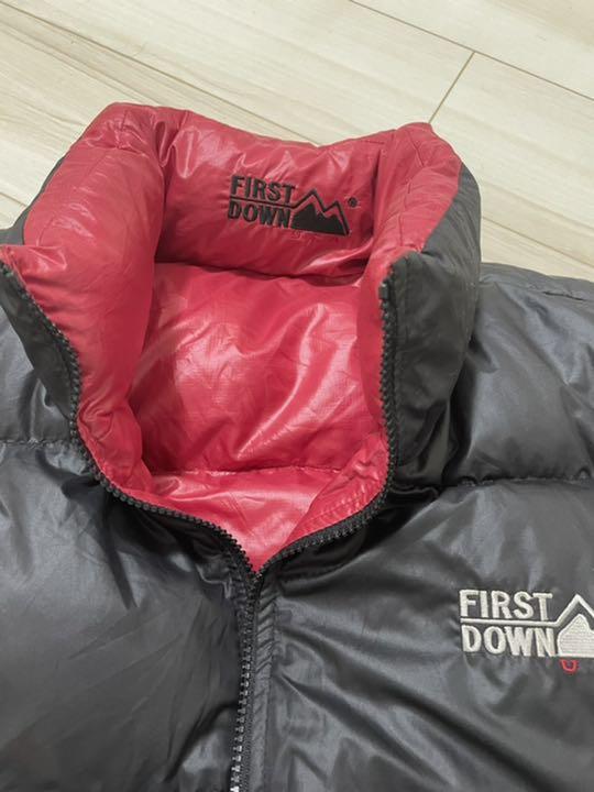 シンプソンズさん専用 リバーシブルダウン 赤×黒 LL VaRYv-m86914656532 FIRST DOWN 通販得価