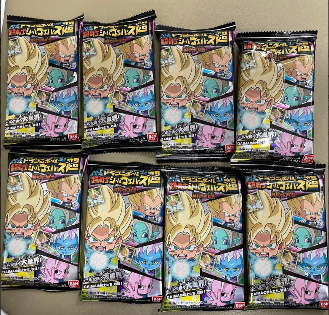 ドラゴンボール 超戦士シールウエハース超 勝利への執念 8個