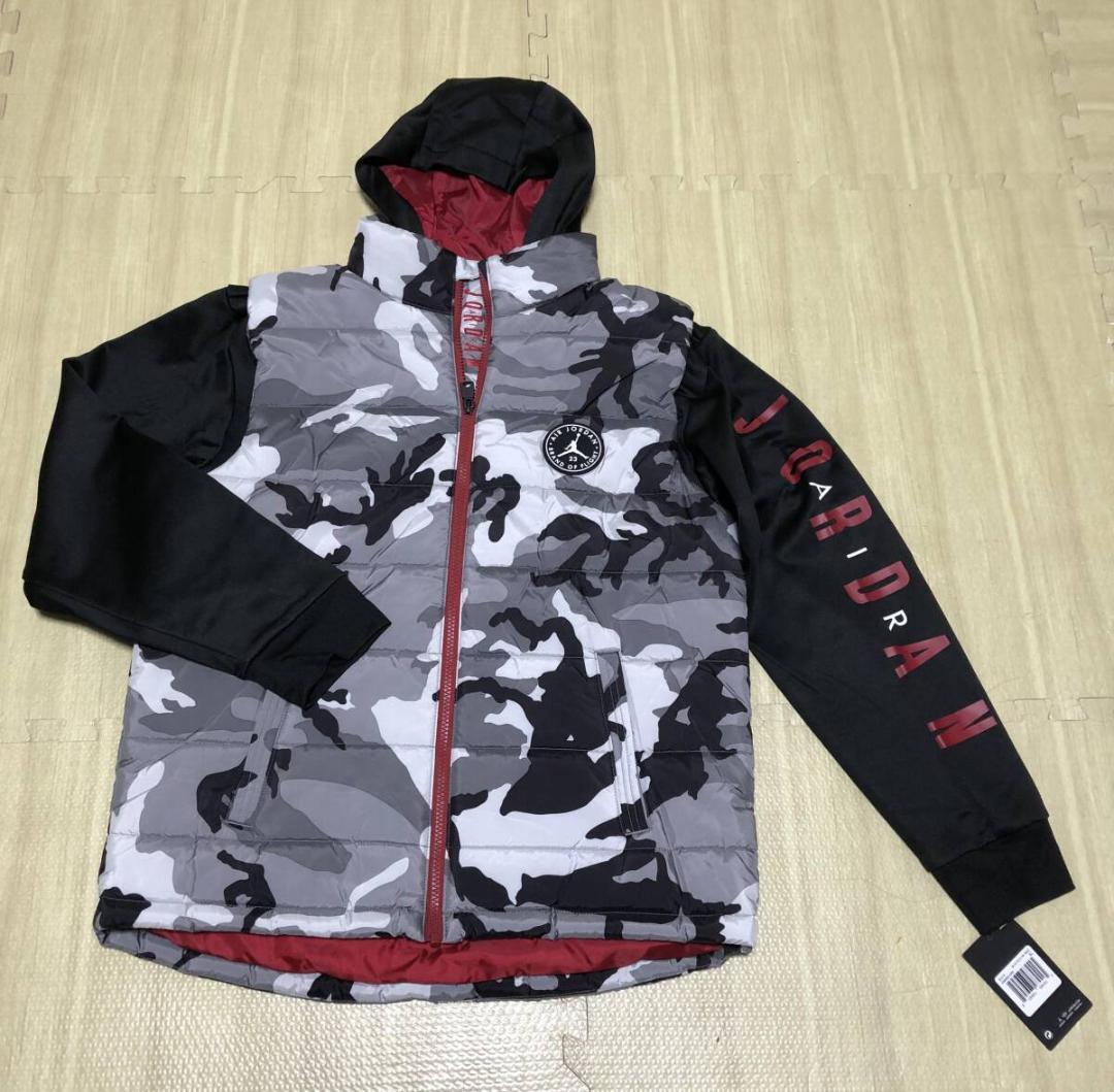 NIKE AIR JORDAN Camo ベストパーカー Boys サイズ XL