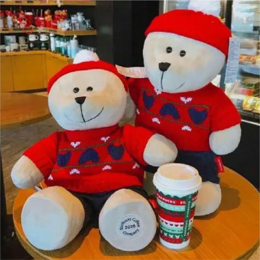 キャラクタ セールスターバックス中国限定 べアリスタ 45cm nItu5-m86920739623 着脱可能クリスマス ーグッズ