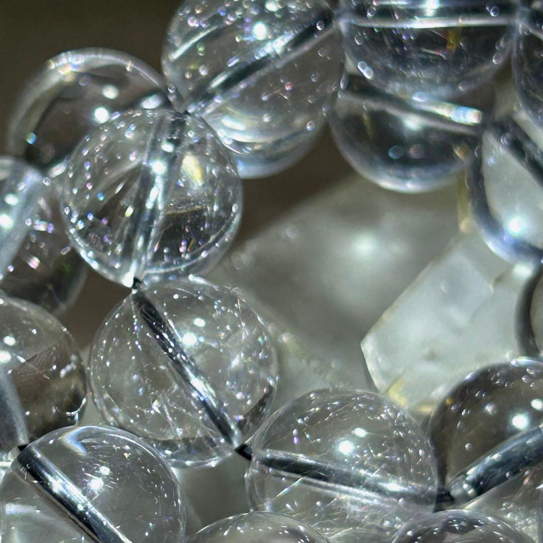 ☆別格高級品！来福開運宝珠⑦！極美！シルバー　ルチル　ブレス