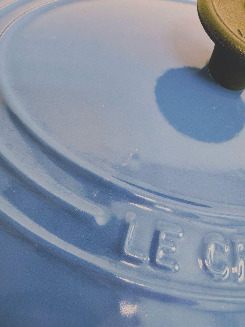 LE CREUSET ルクルーゼ ココット オーバル 25cm 両手鍋 ブルー