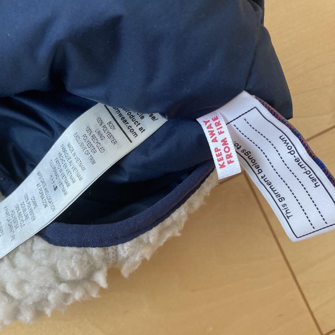 patagonia レトロx 12-18M アイボリー/ネイビー
