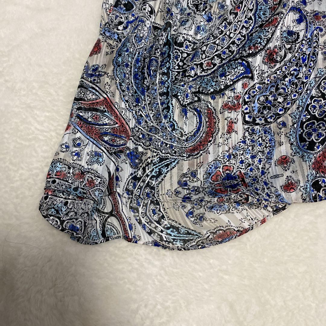 ✨美品✨ZARA ペイズリープリントミディ丈ワンピース - メルカリ