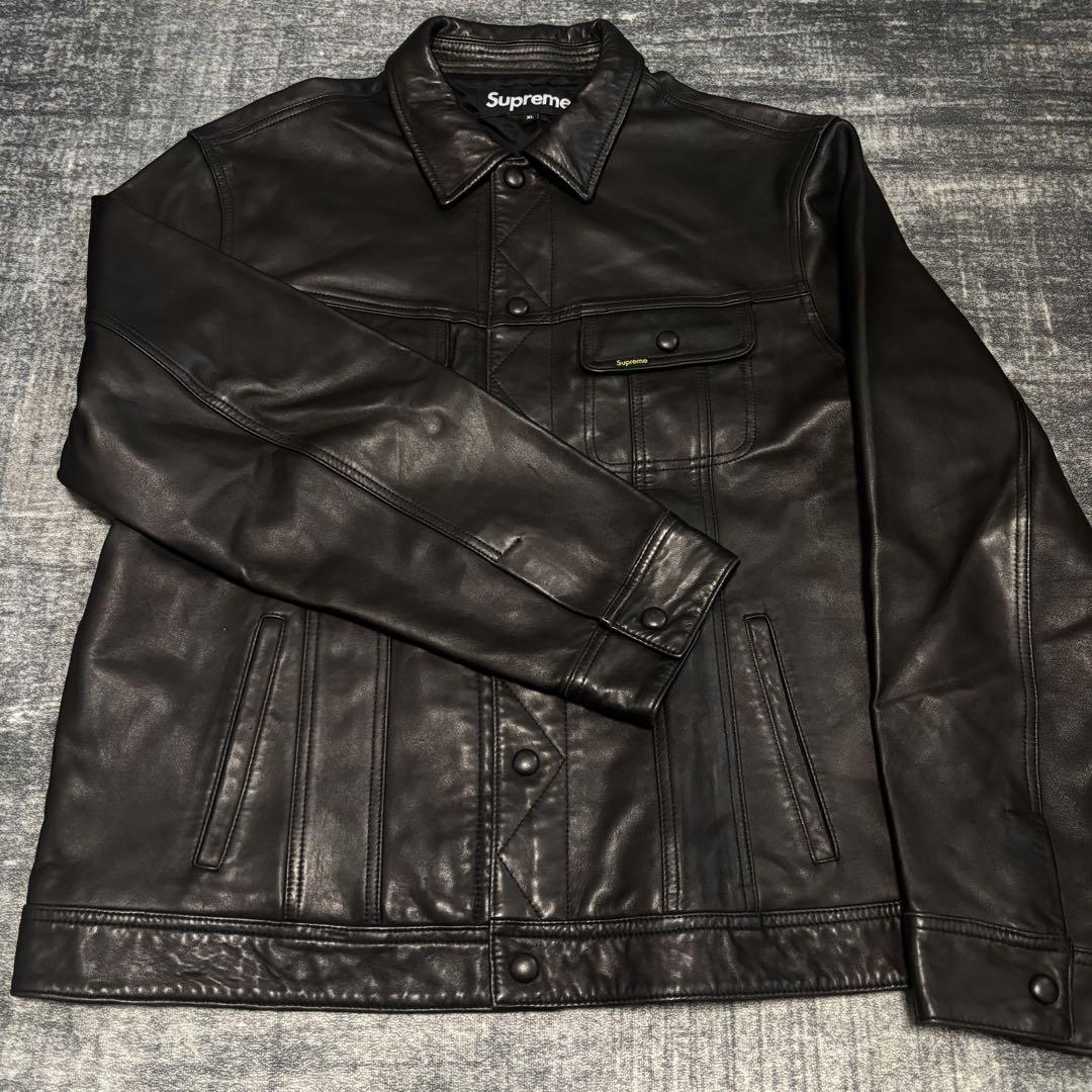 専用supreme leather tracker jacket schott