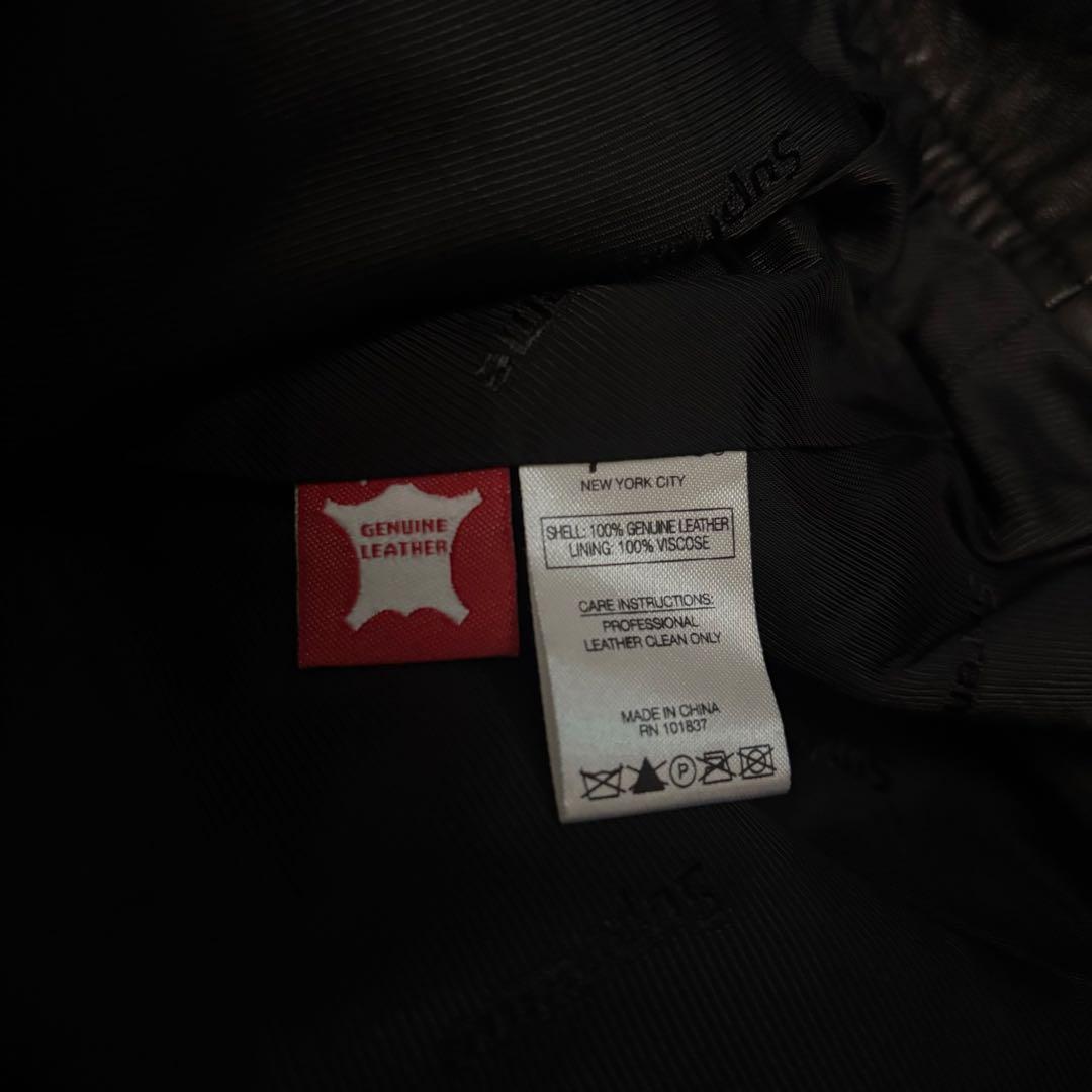専用supreme leather tracker jacket schott