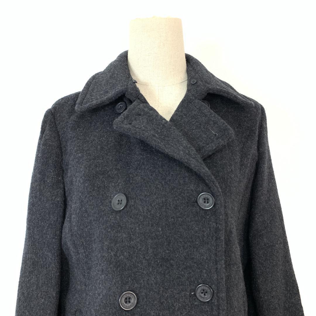 LAURA ASHLEY ローラアシュレイ ピーコート グレー 13 B9438