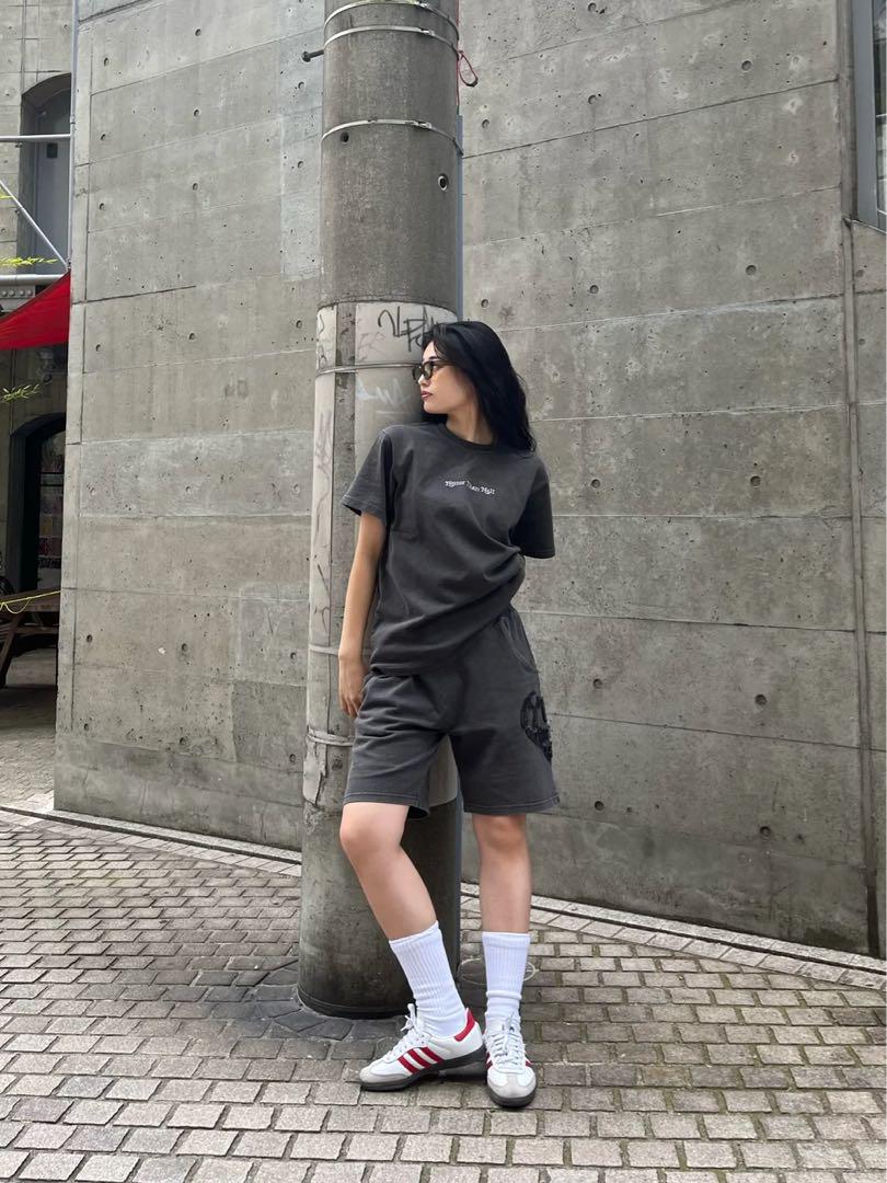 hth セットアップパープルTシャツハーフパンツlike heart