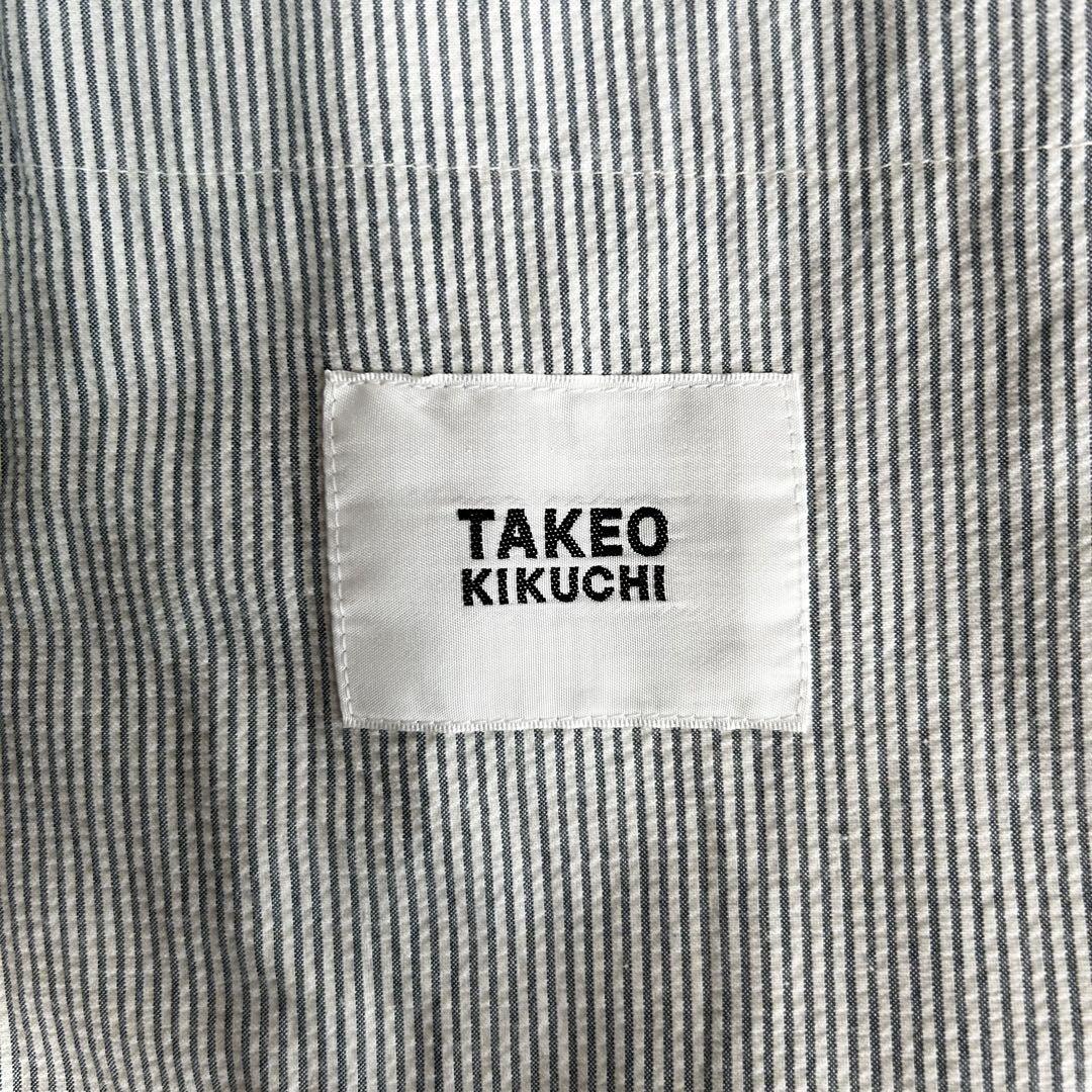 美品　TAKEO KIKUCHI シルク混　シアサッカー テーラードジャケット