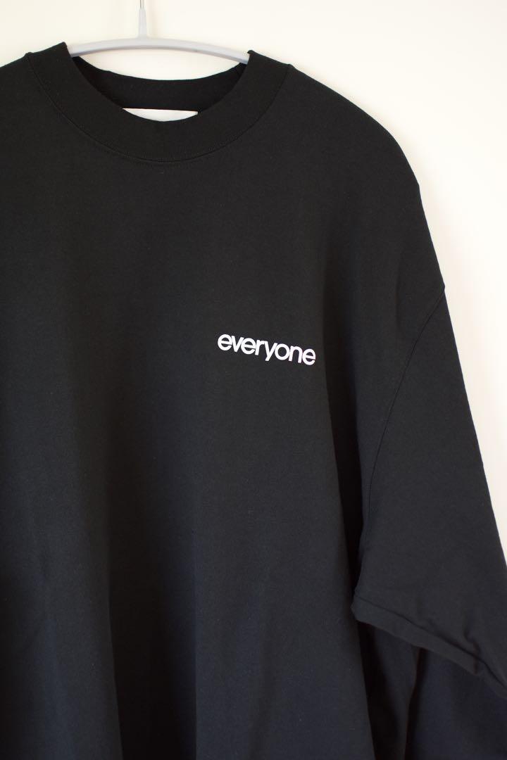 everyone original logo ロンT ブラック