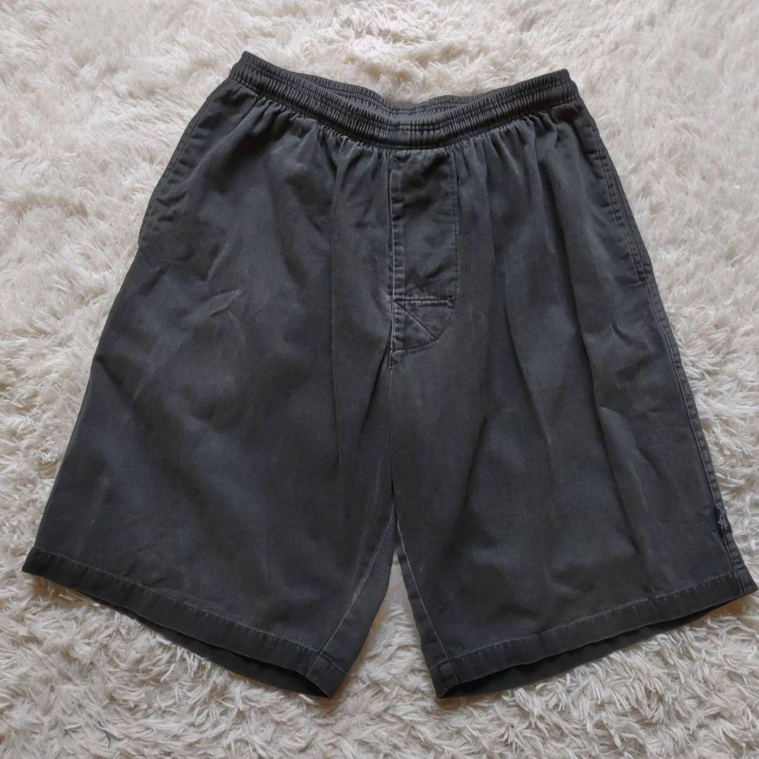 【OLD STUSSY】90s USA製 紺タグ  ロゴ ショートパンツ 短パン