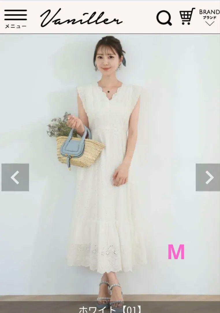 完売品❀le reve vaniller コットンレーススカラップワンピース