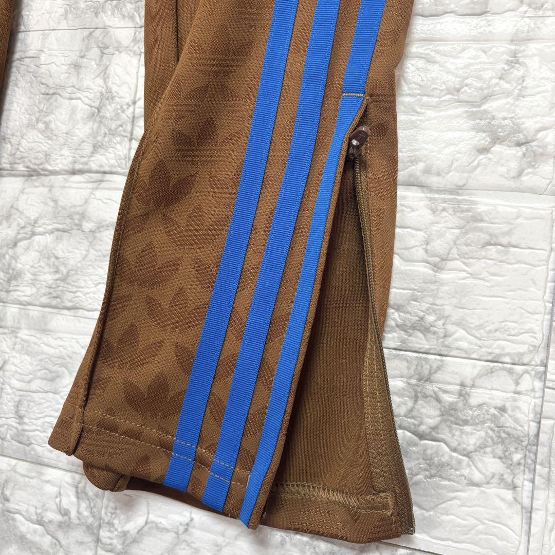 新品　アディダス モノグラム　総柄　L 70s SST トラック　パンツ 茶色