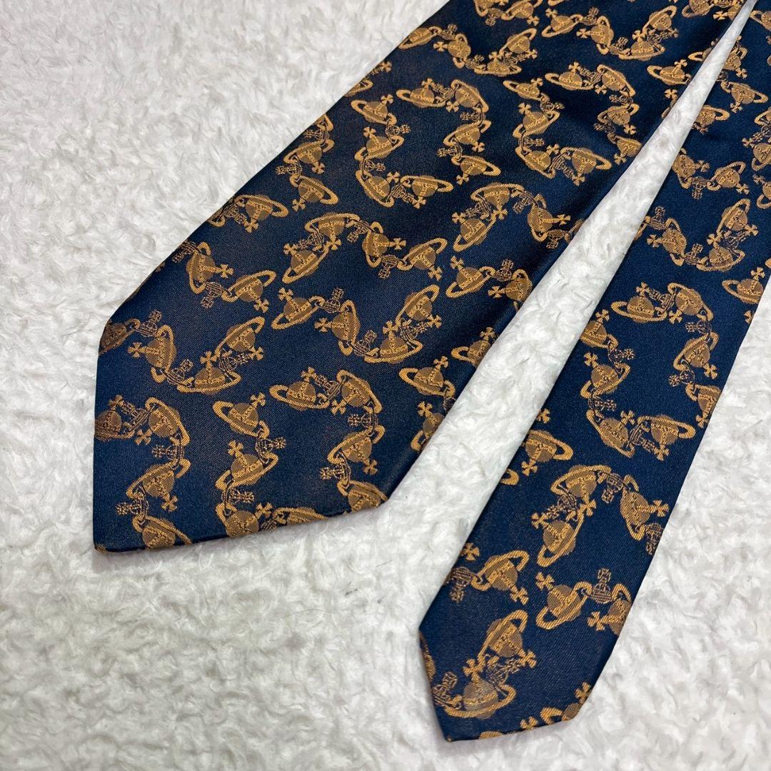 ヴィヴィアンウエストウッド オーブ 総柄 ネクタイ 結婚式 オケージョン 二次会Vivienne Westwood MAN