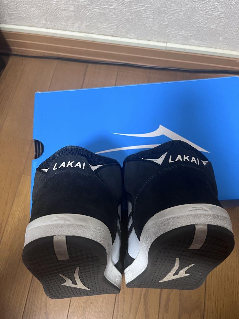 希少 LAKAI スケートボードシューズ 黒/白 27cm