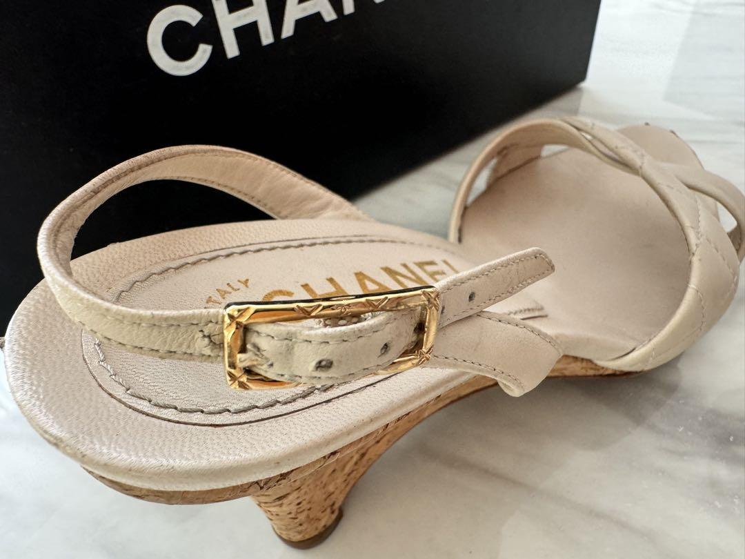 シャネル CHANEL キルティングサンダル レディース