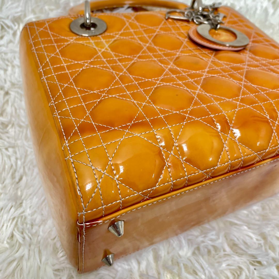 ◆ディオール◆レディディオール◆カナージュ◆パテント◆2WAYハンドバッグ◆