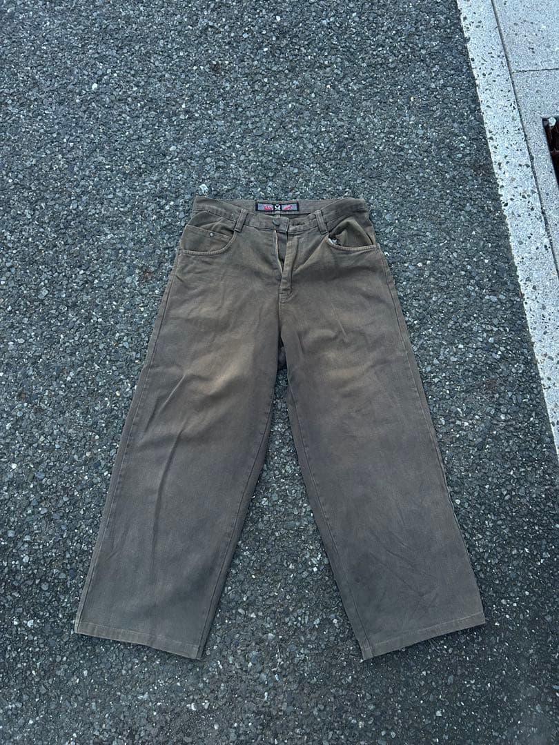 Bad Boy ブラウン ワイドデニム　b-boy