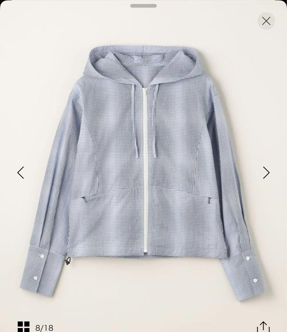【美品】アティセッション ギンガムチェック デザインシャツ