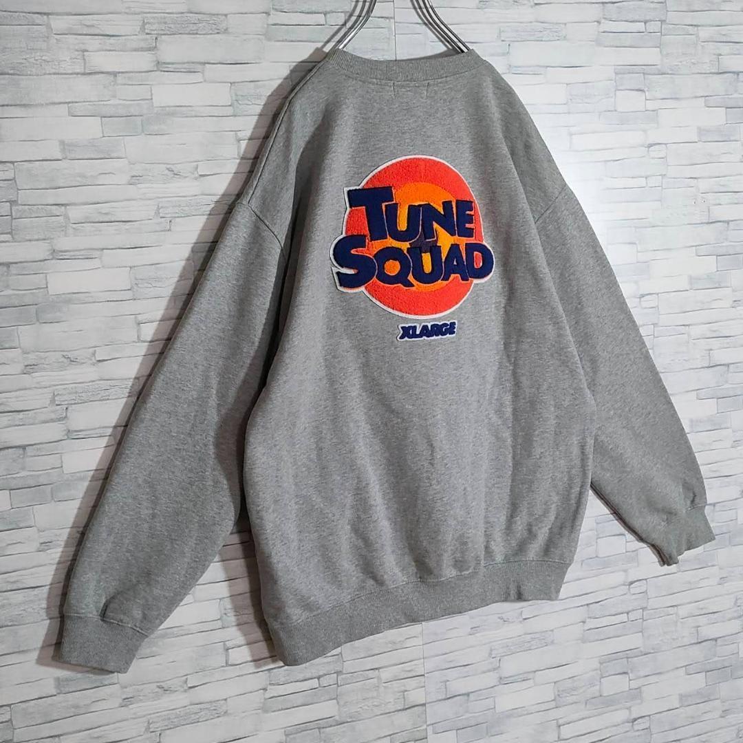 【良品 XL】エクストララージ☆スペースジャム コラボ 刺繍ボアロゴ スウェット