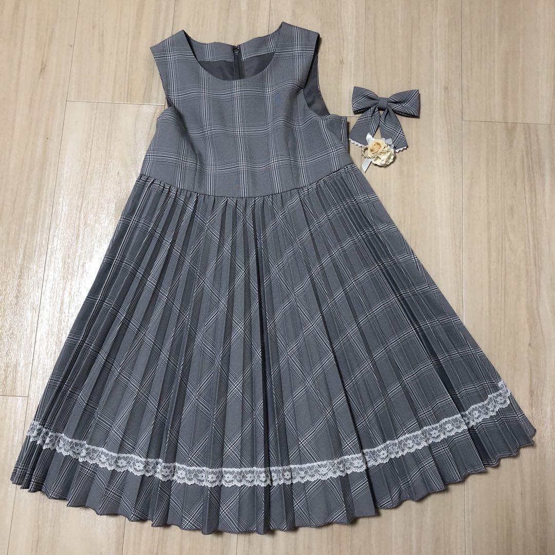 美品　ELLE EN NOIR 　サイズ130 卒園入学　 フォーマルワンピース
