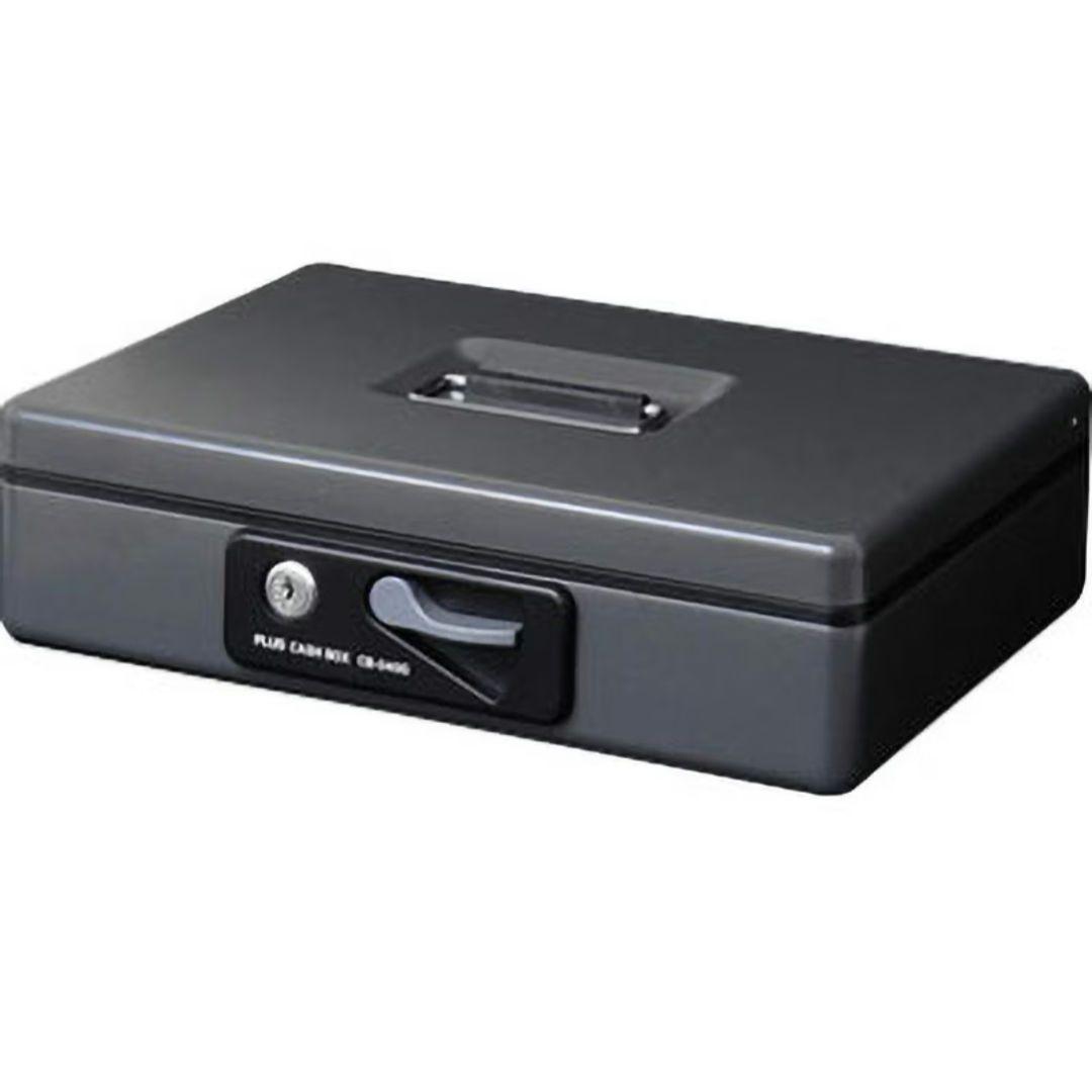 プラス 金庫 手提金庫 PLUS CASH BOX CB-040G ダークグレー