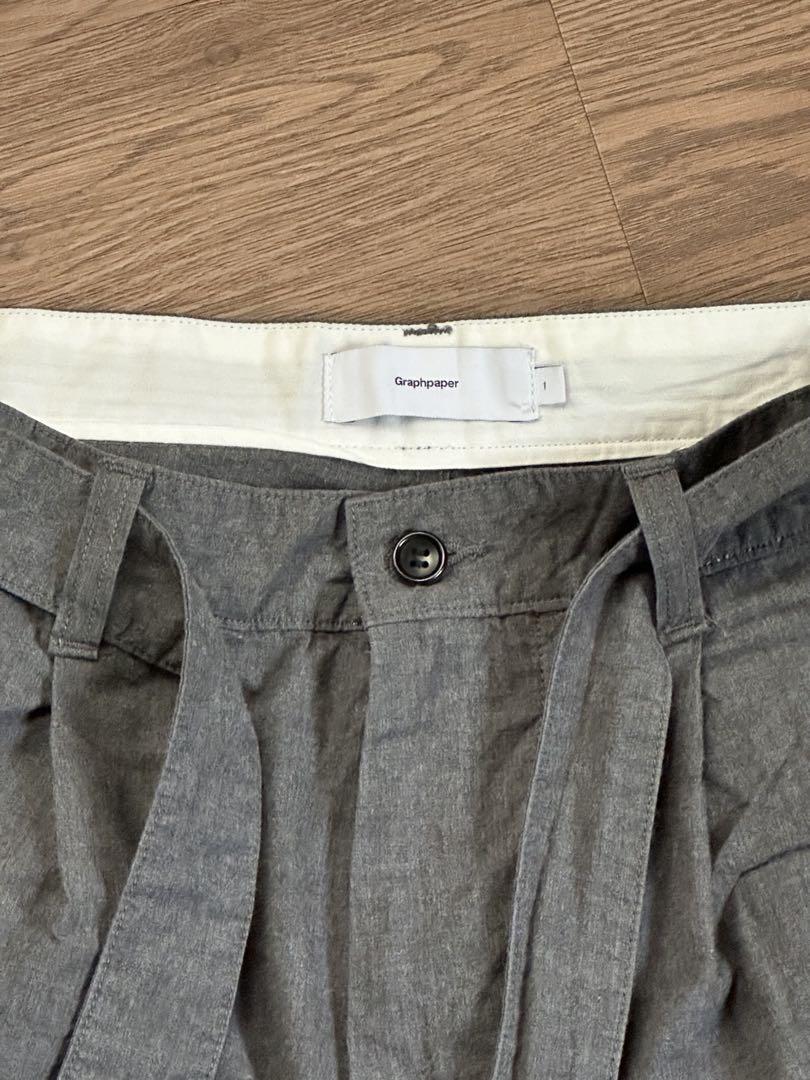 Typewriter Belted Pants グラフペーパー