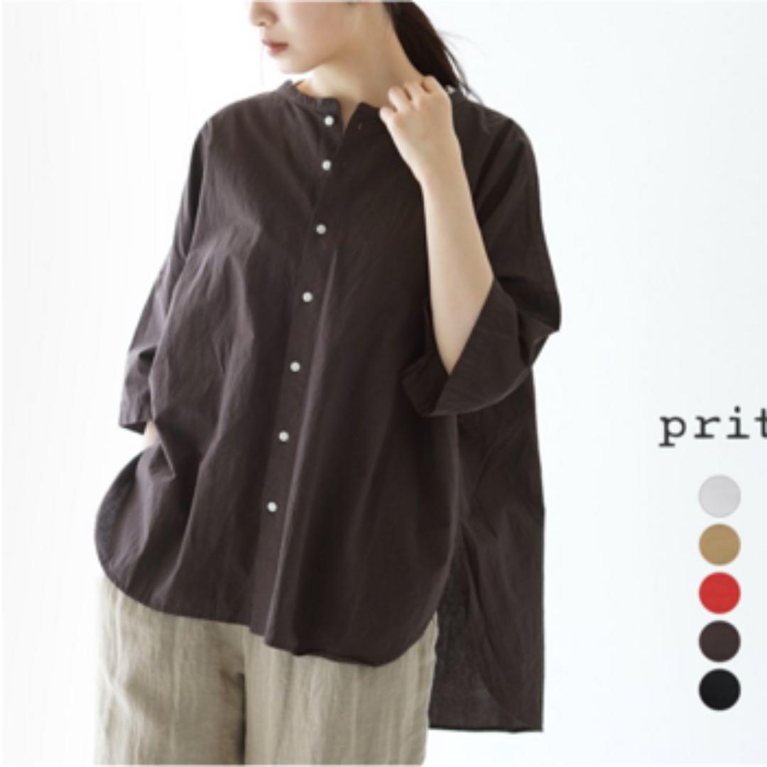 prit 綿麻ビッグシャツ
