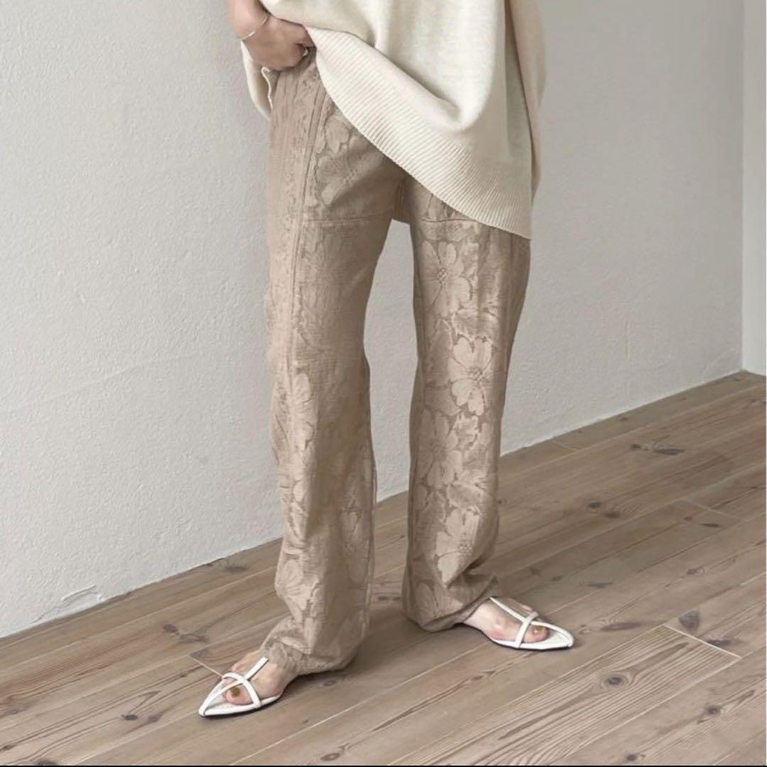 wee9s ホワイト レースパンツ 新品　アイボリー　サイズ1 WEE9S | vintage like lace pants / ヴィンテージライクレース