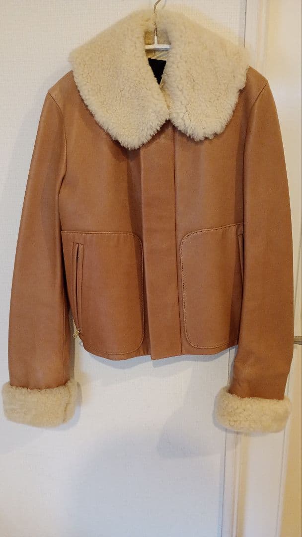 Drawer キャメルレザー 羊革 ジャケット 36サイズS・Drawer