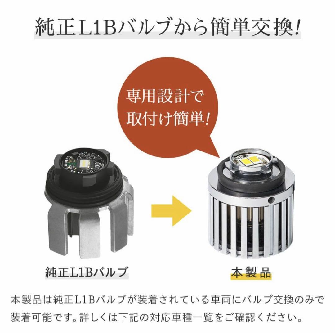 HID屋 L1B エメラルドグリーン LEDフォグランプ 2色切替