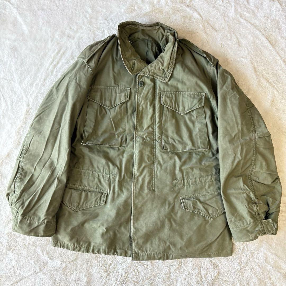 米軍実物　L フィールドジャケット　M65 2nd USA軍放出品　ARMY 緑