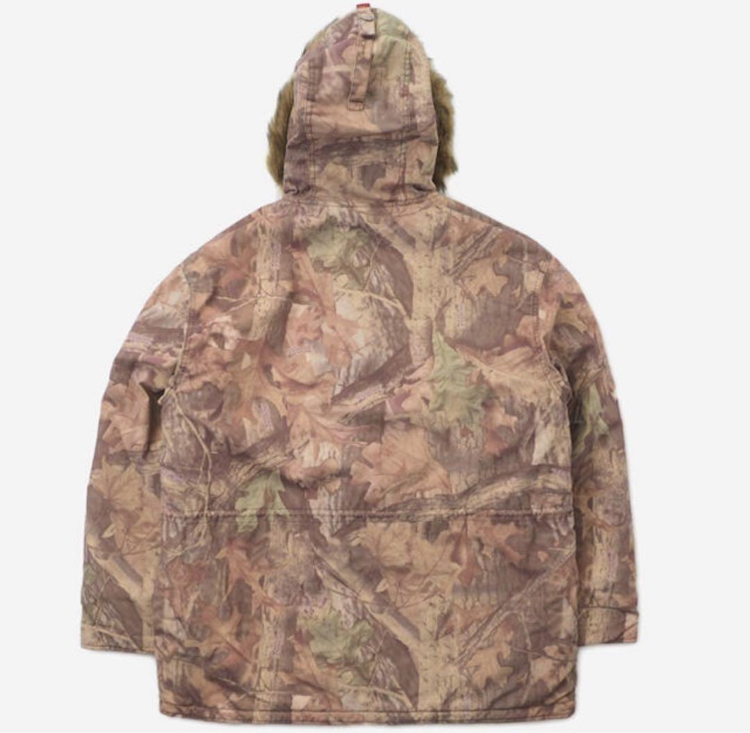 ジャケット・アウター supreme spellout N-3B parka camo S