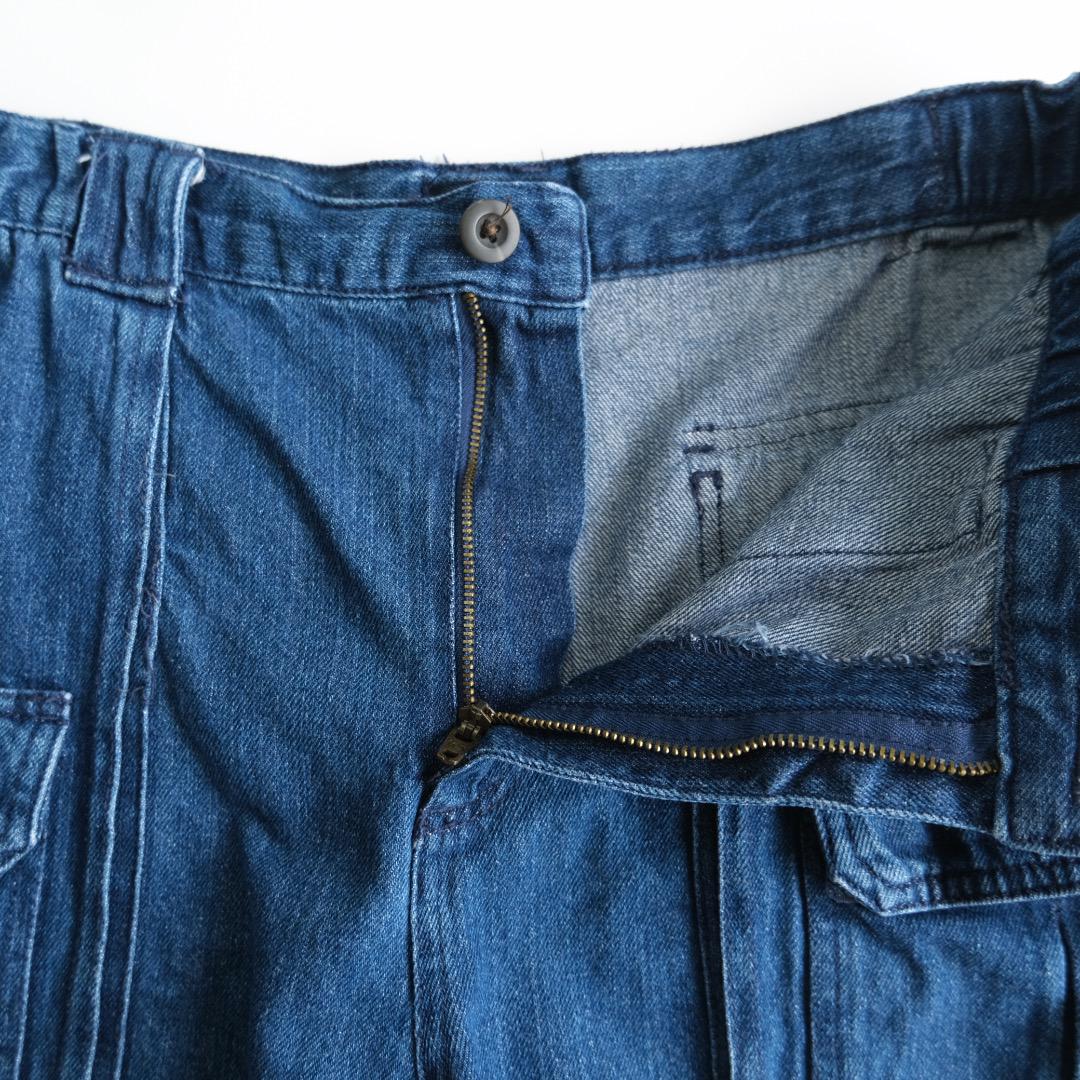 Croft&Barrow デニムカーゴショートパンツ　青　34 古着