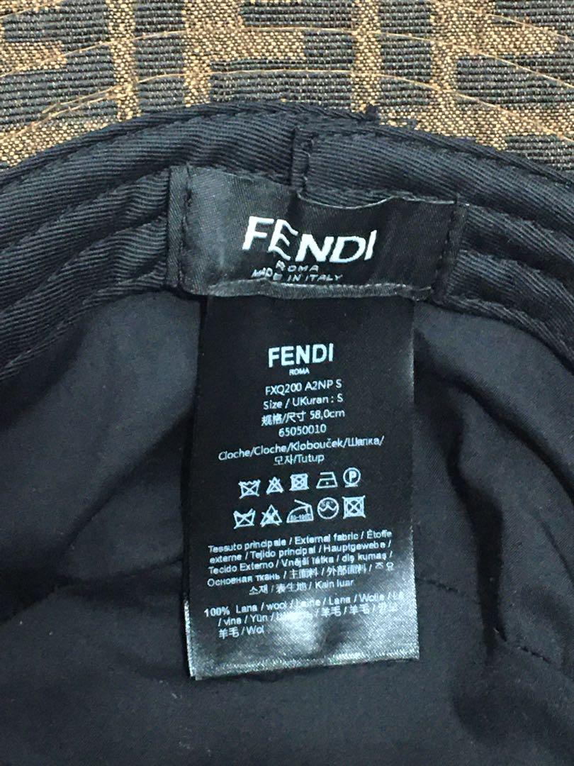 フェンディ バケットハット FF ブラウン ユニセックス 画像5