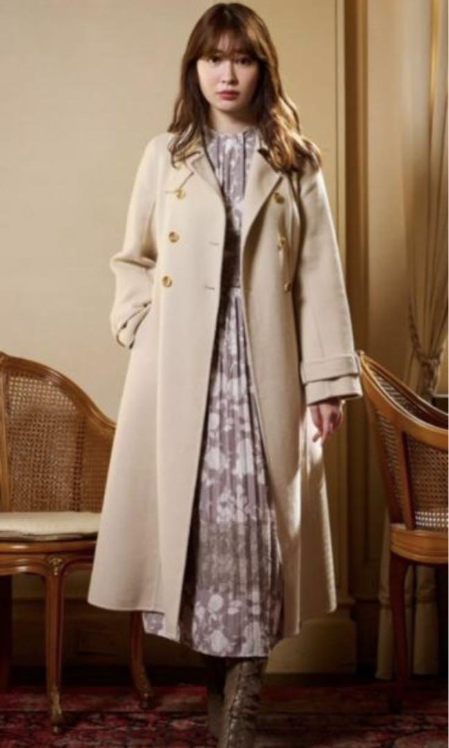 Her lip to Siena River Long Coat エクリュ S