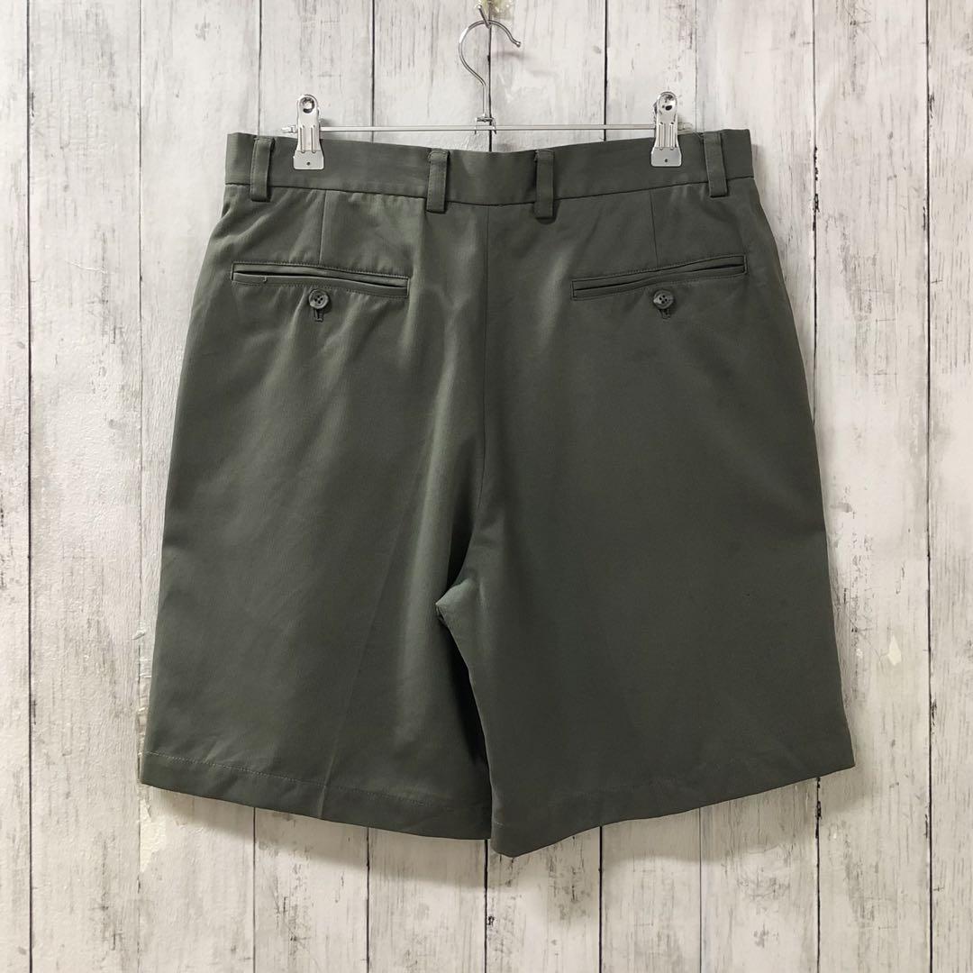 claiborne US古着 無地 ツータック スラックスショーツ 32