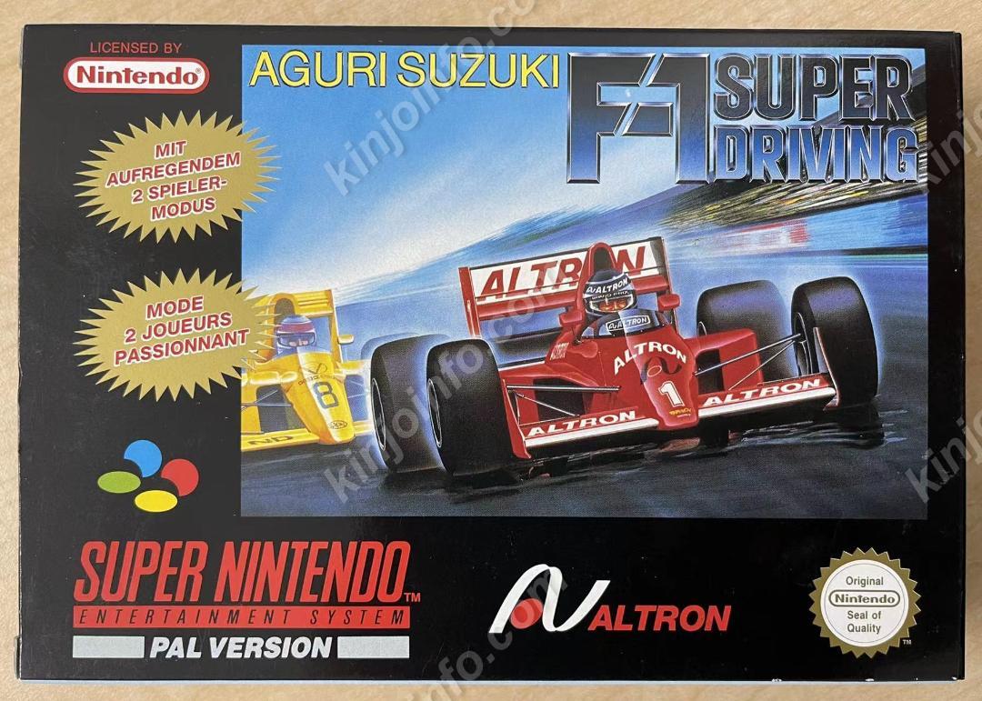 鈴木亜久里のF1スーパードライビング【新品未使用・SFC欧州版】 鈴木亜久里のF1スーパードライビング【新品未使用・SFC欧州版】